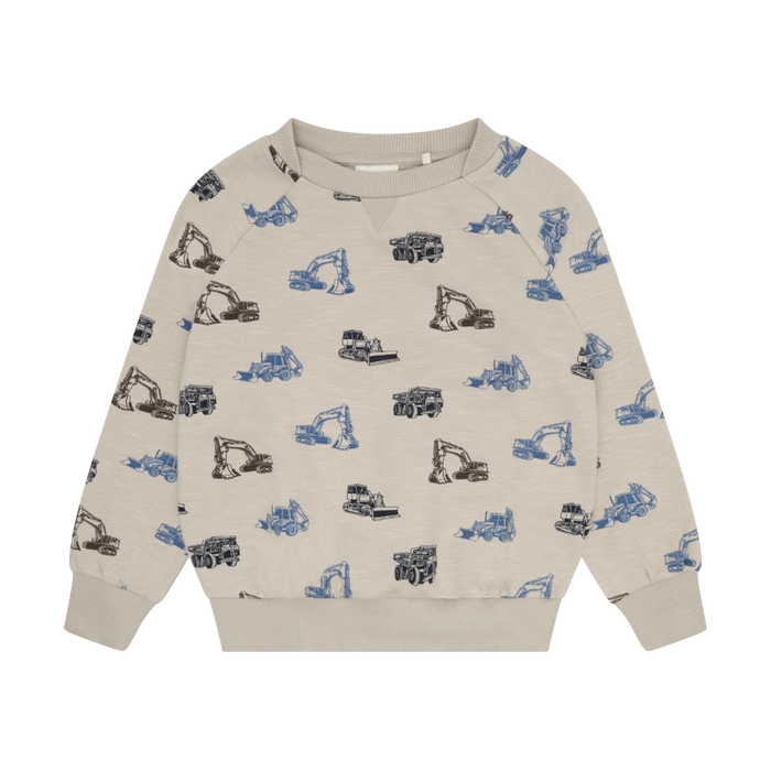 Feather Grey Printed Sweatshirt