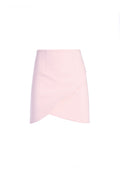 FIDELA DRAPED MINI SKIRT - BLUSH