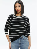 FILA CASHMERE CREW NECK PULLOVER - BLACK/ECRU