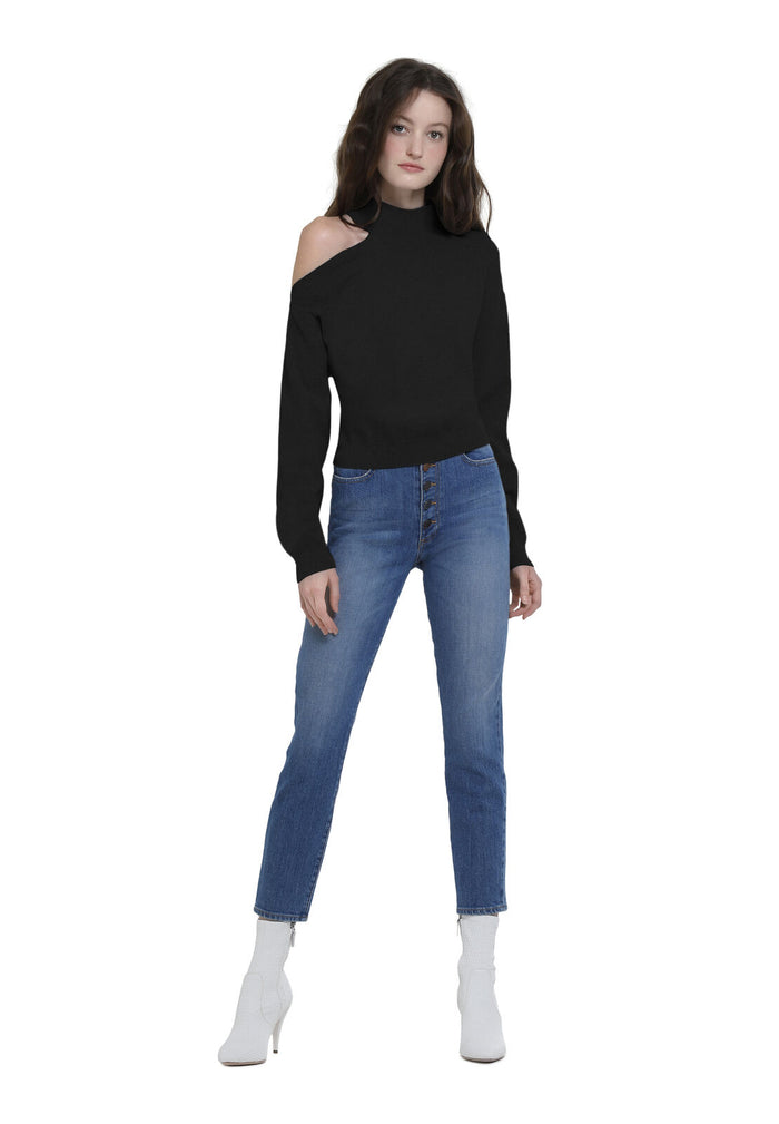FINNIGAN ONE SHLDR SLCHY PLLVR - BLACK
