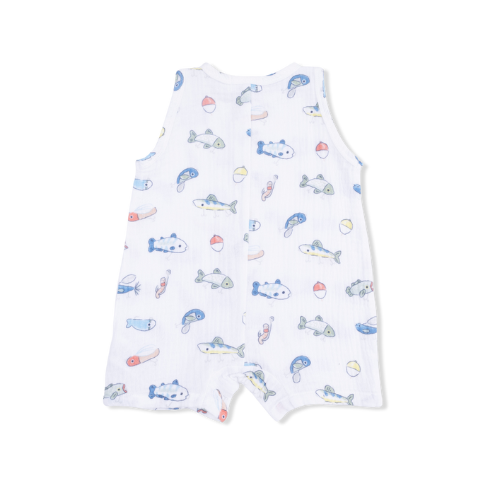 Fishing Lures Sleeveless Shortie Romper