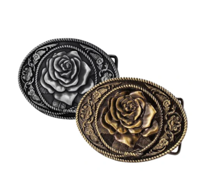 Flora Cowgirl Western Cowboy Belt Buckle 1461