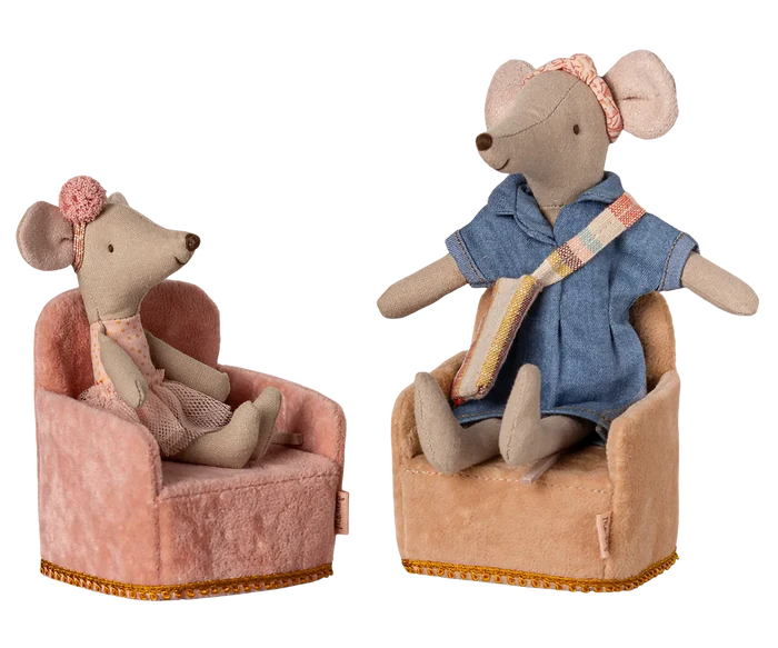 Folding Chair, Mouse - Powder - Maileg