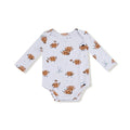 Footballs Playing Football Long Sleeve Bodysuit