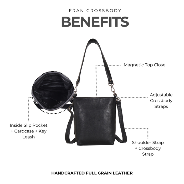 Fran Leather Crossbody - Latico Leathers