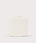 Dagne Dover Large Frankie Jewelry Case in white.
