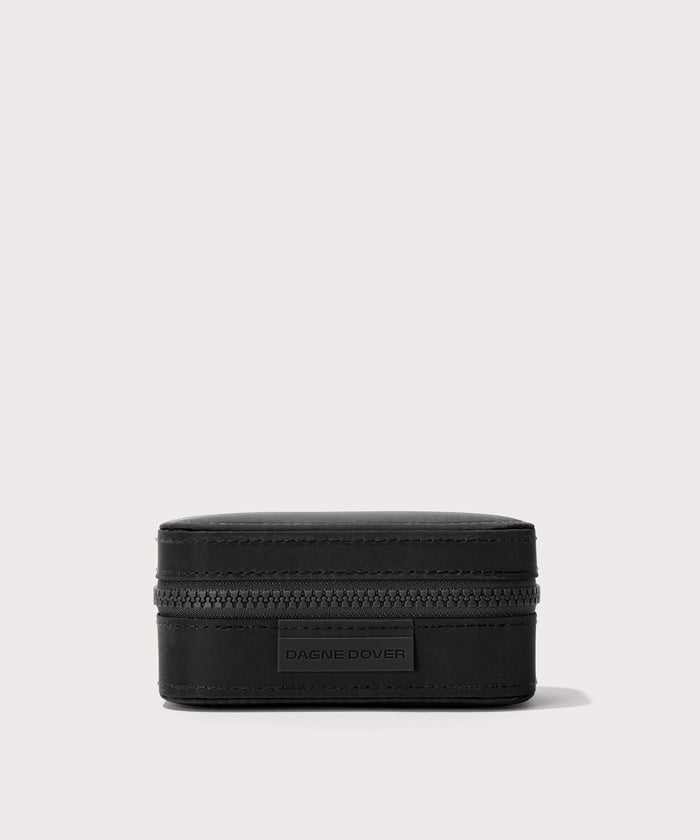Dagne Dover small Frankie Jewelry Case in black.