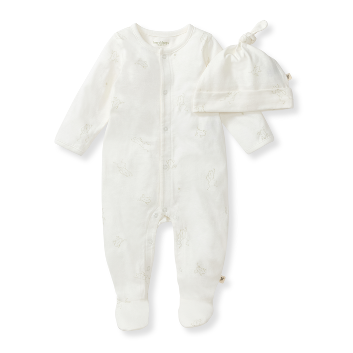 Frog Baby Jumpsuit & Hat Set