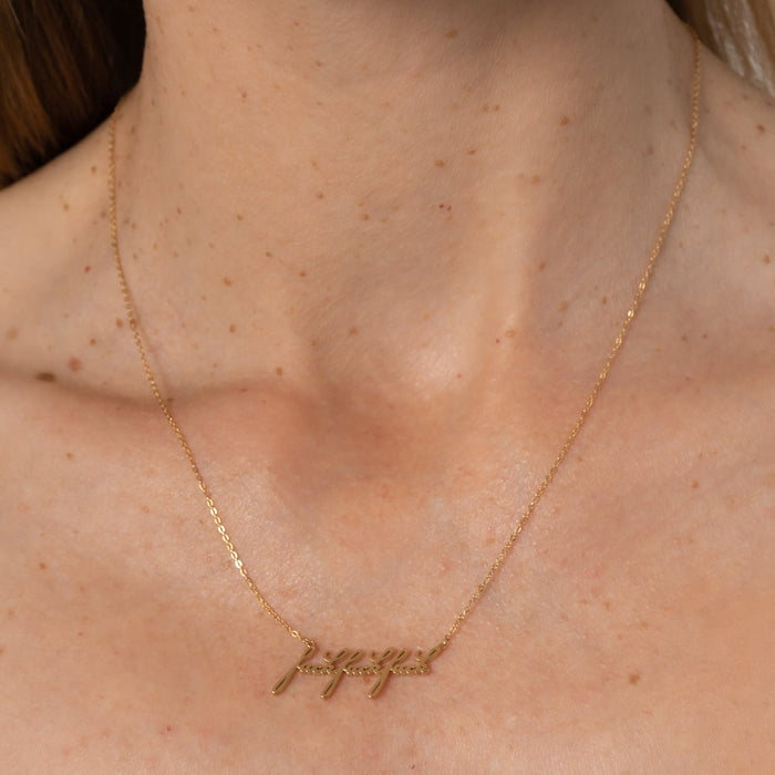 Fuck Script Necklace