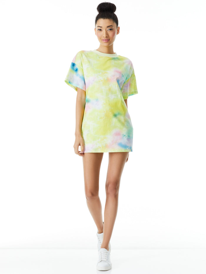 GARNER T SHIRT DRESS - BEACHSIDE TIE DYE