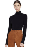 GARRISON SLIM MOCK NECK TOP - BLACK
