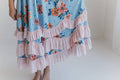Girls Bella Blue & Blush Winter Garden Twirl Ruffles Dress