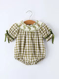 Girls fishing romper