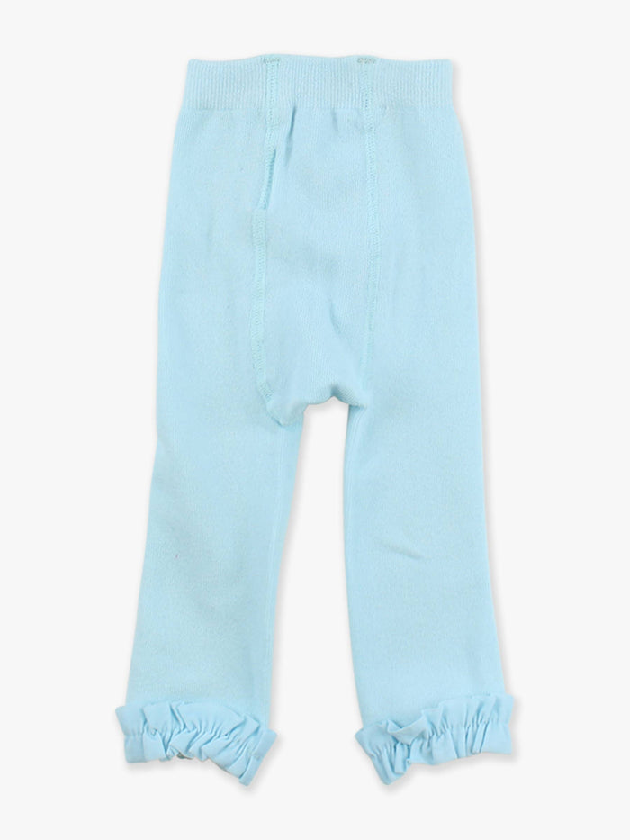Girls Ocean Tide Footless Ruffle Tights