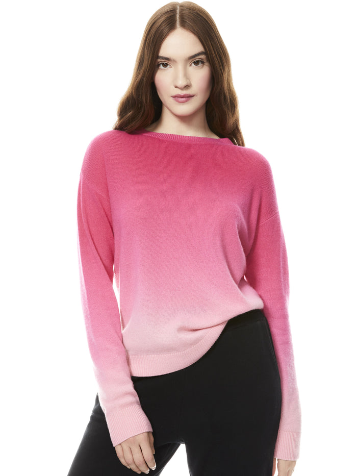 GLEESON OMBRE PULLOVER - WILD PINK OMBRE