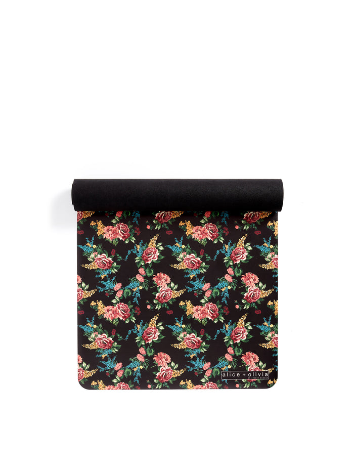 GLORIA YOGA MAT - FLORAL EXPRESS SM BLACK