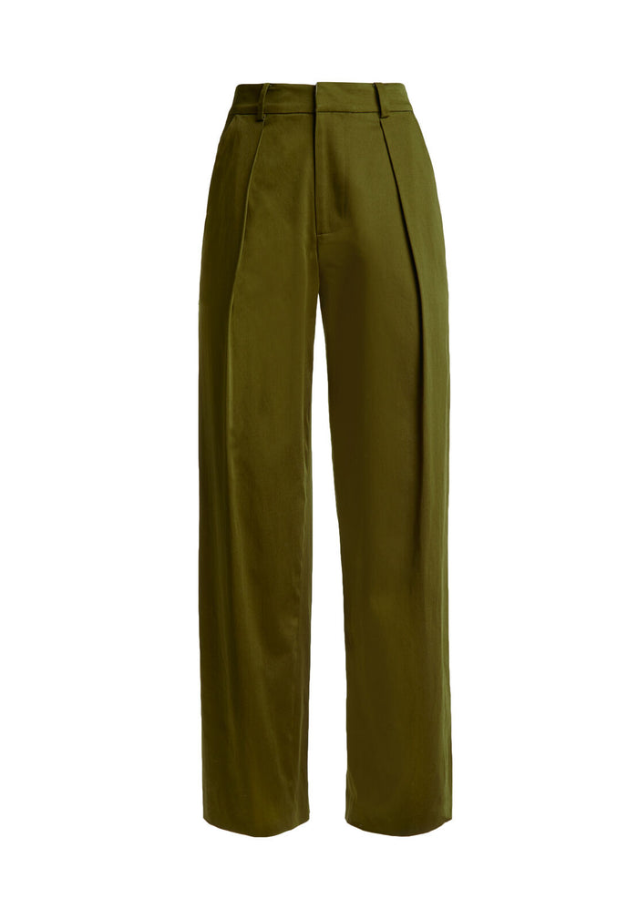 GRADY TAPERED HW PANT - ARMY