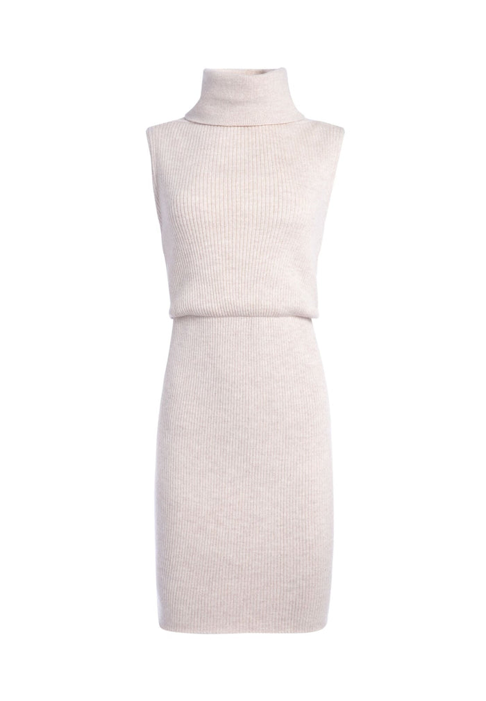 HAILEE BLOUSON MINI DRESS - OATMEAL