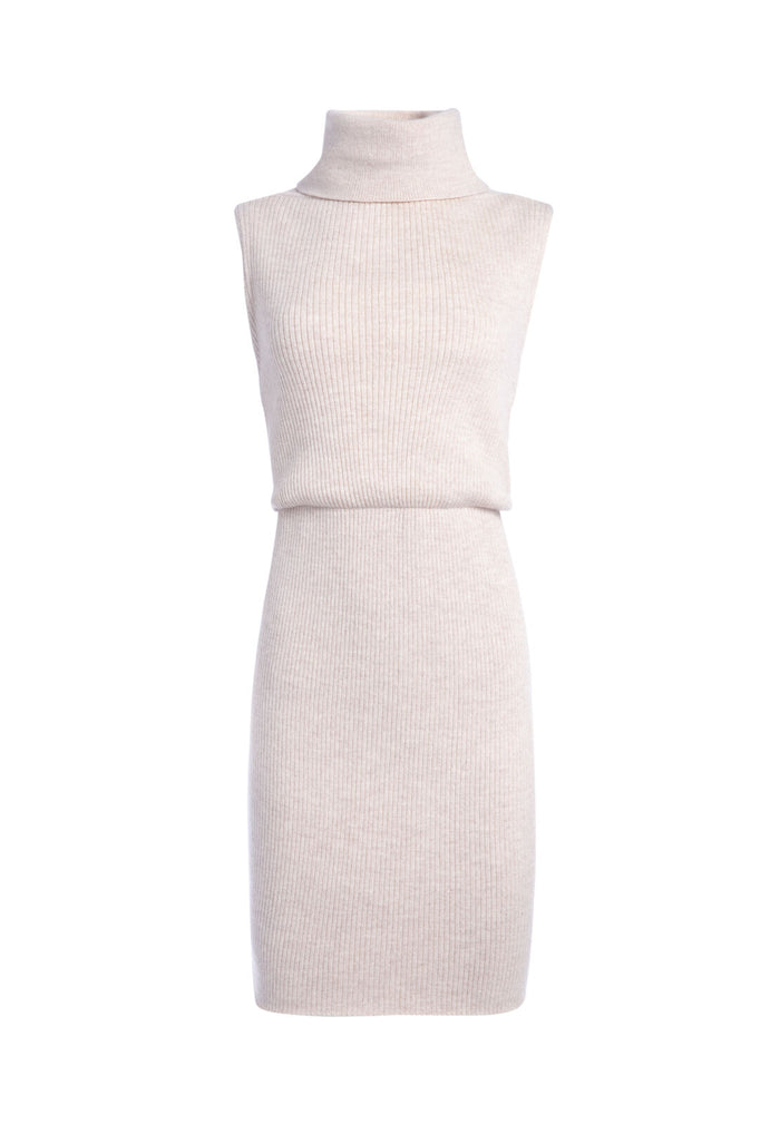HAILEE BLOUSON MINI DRESS - OATMEAL