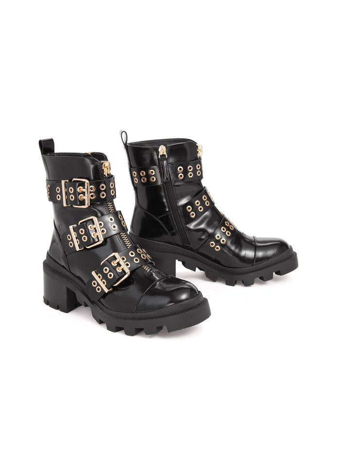 HALI BOOT - BLACK/GOLD