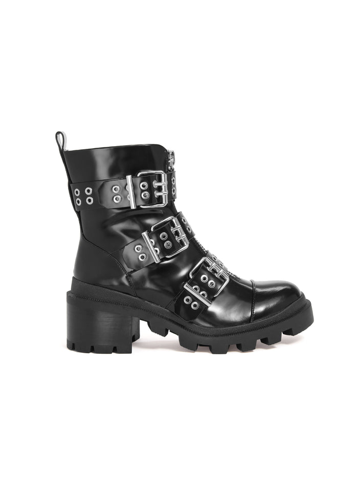 HALI BOOT - BLACK/NICKEL