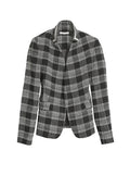 HARRIS EMBR INVRTD CLLR BLZR - BLACK/WHITE