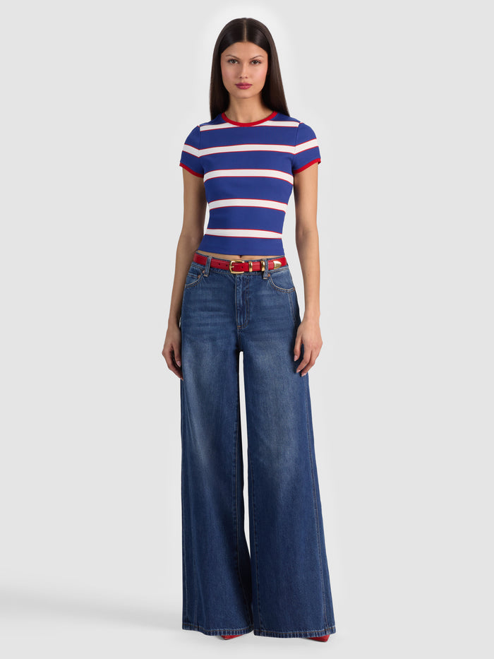 HAYDEN BUCKLE BELT - CHILI PEPPER/GOLD
