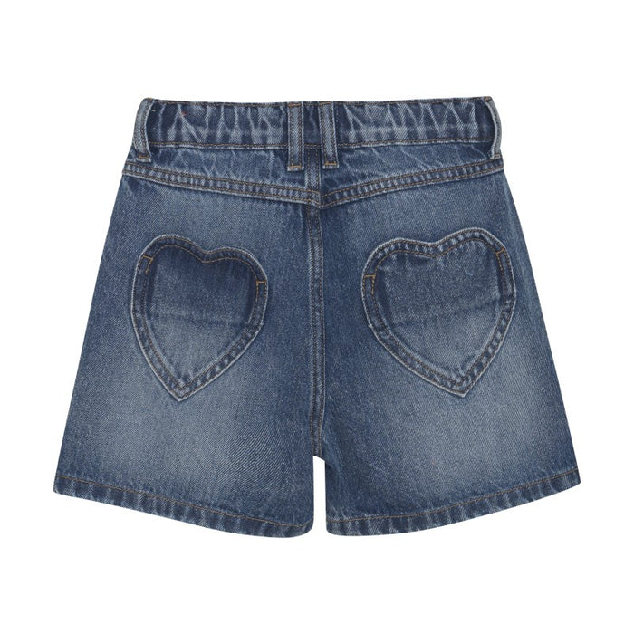 Heart Pocket Denim Shorts