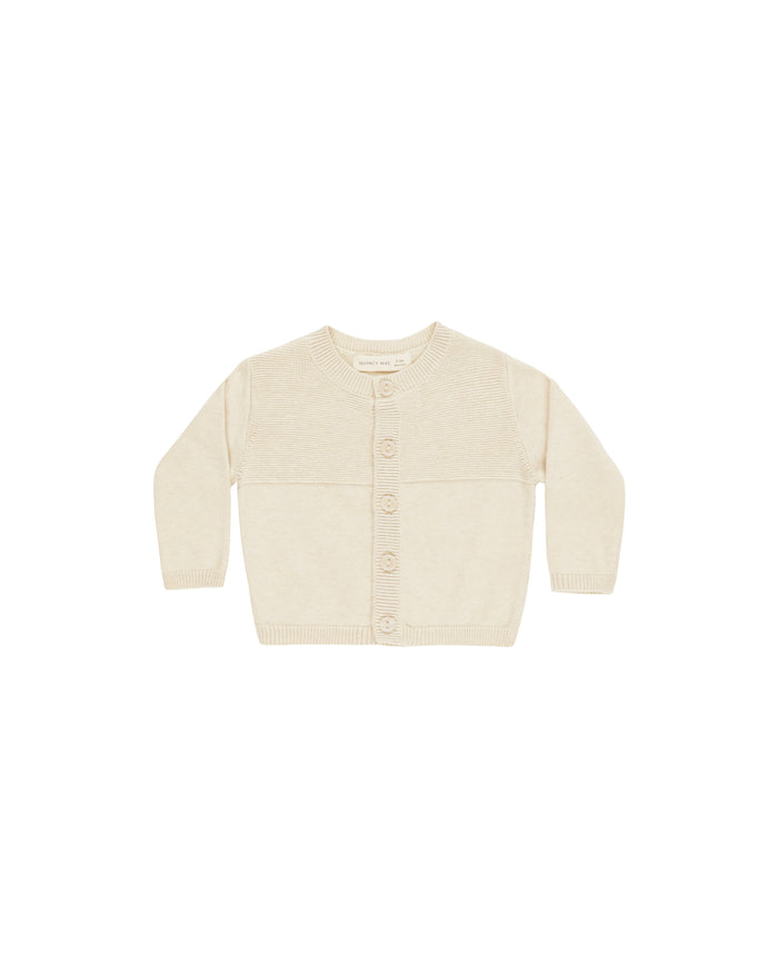 Heathered Natural Knit Cardigan