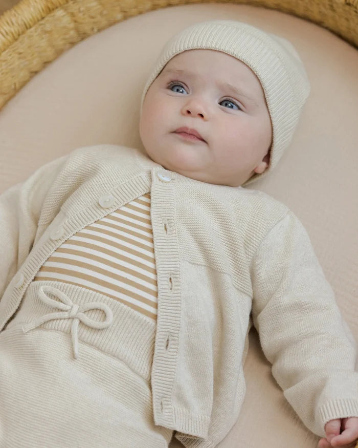 Heathered Natural Knit Cardigan