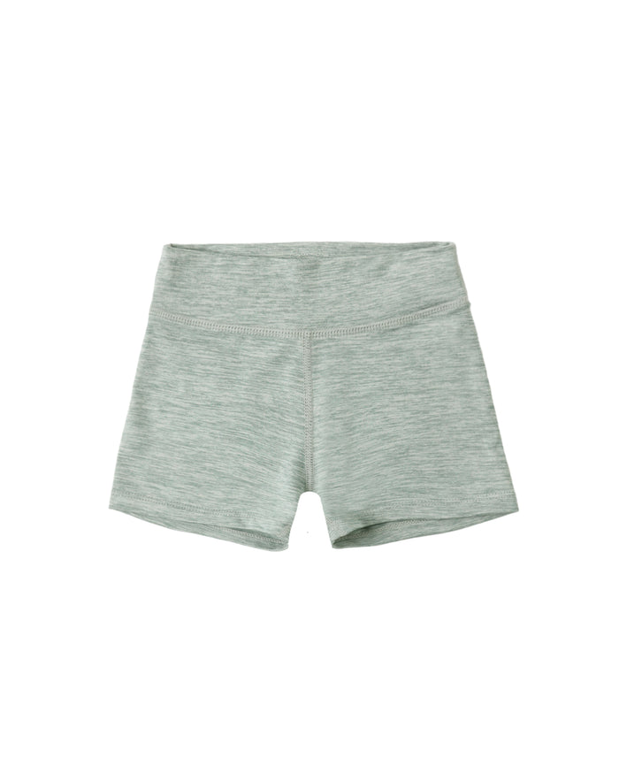 Heathered Sea Green Shortie Short