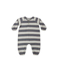 Henley Jumpsuit- Sage Stripe