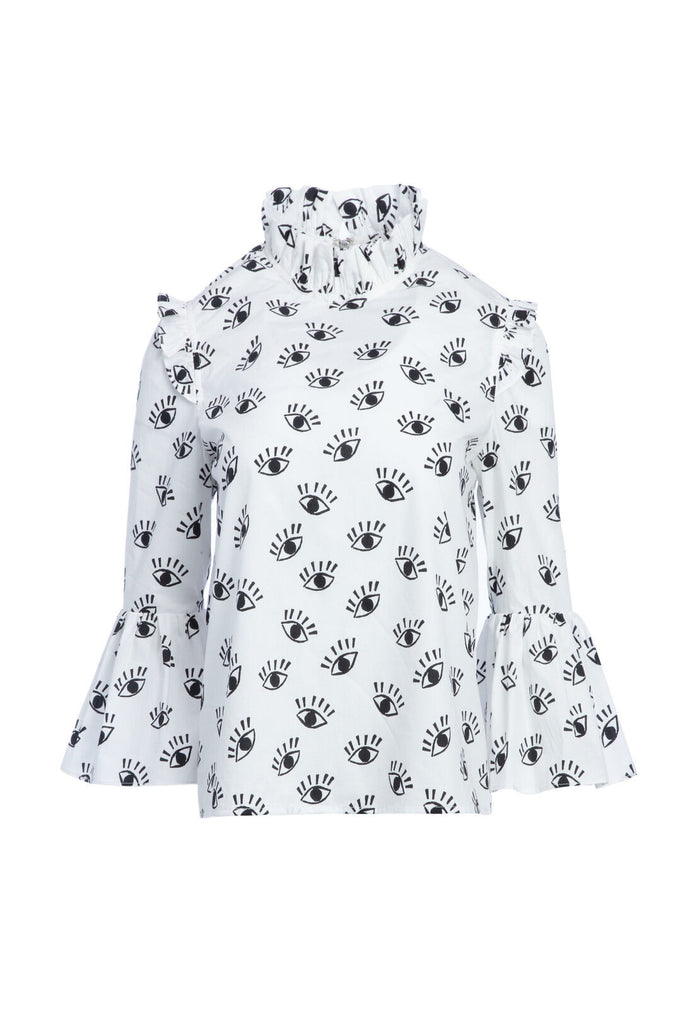 HENRIETTA RUFFLED BLOUSE - EYE