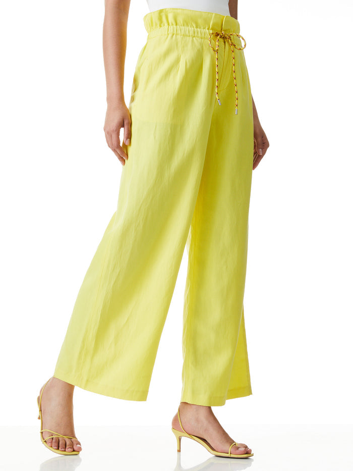 HENRY PAPERBAG WAIST PANT - SUNBEAM