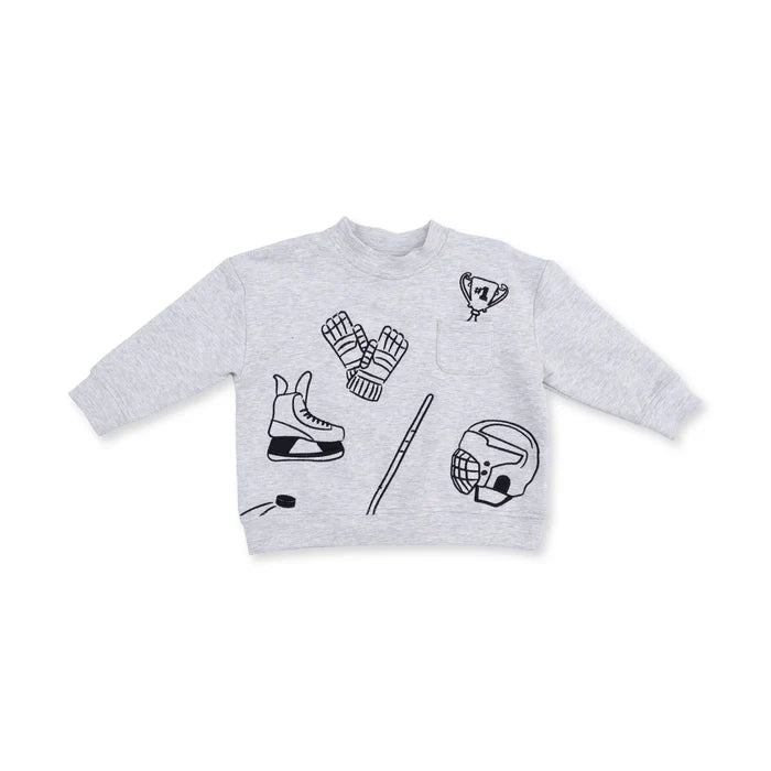 Hockey Drop Sleeve Sweatshirt