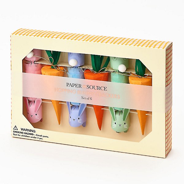Hopping Bunny Surprise Crackers  - set of 6