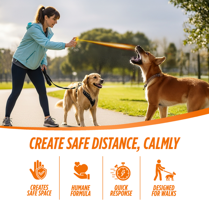 Hound Away Humane Citronella Dog Deterrent Spray for Walkers & Pet Owners