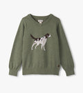 Hunting Dog V-Neck Sweater