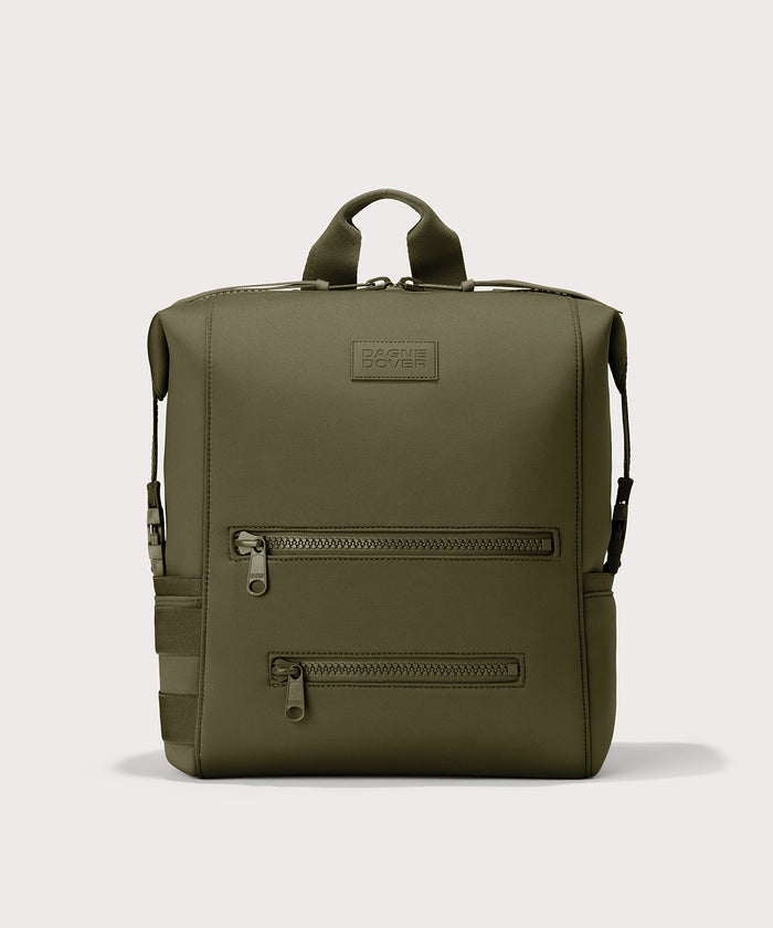 Dagne Dover Large Indi Diaper Backpack in dark moss.