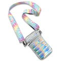 Iridescent Puffer Crossbody Cell Bag Tie Dye Delight Strap