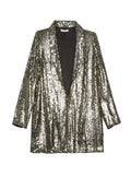 JACE EMB SHWL CLLR OVRSZD BLZR - GUNMETAL