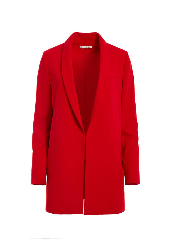 JACE STRONG SHOULDER BLAZER - PAPRIKA