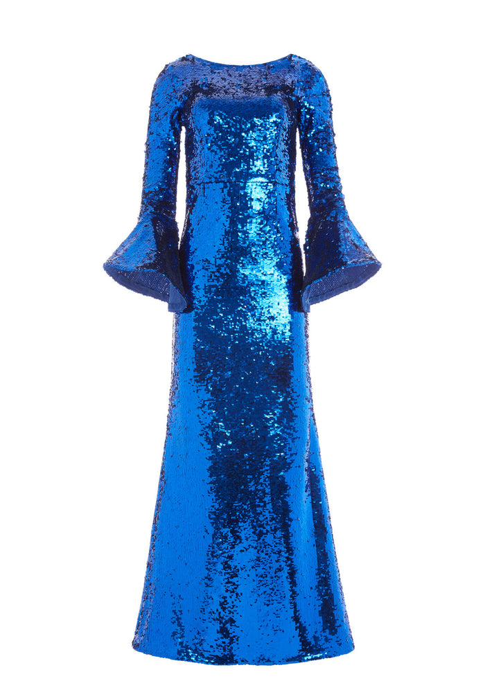 JAE SEQUIN GOWN - ULTRAMARINE