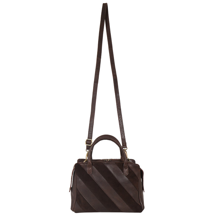 James Suede Leather Crossbody Bag
