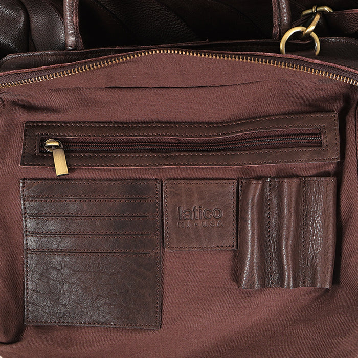 James Suede Leather Crossbody Bag