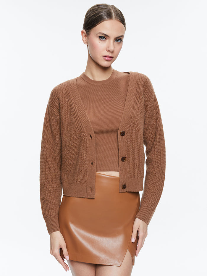 JANNIE CARDIGAN - CAMEL