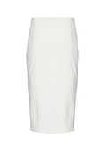 JARRETT WIDE SEAMED PENCIL SKT - OFF WHITE