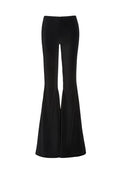 JINNY BACK ZIP FLARE PANT - BLACK