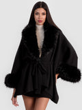 JOANNE SWEATER COAT - BLACK