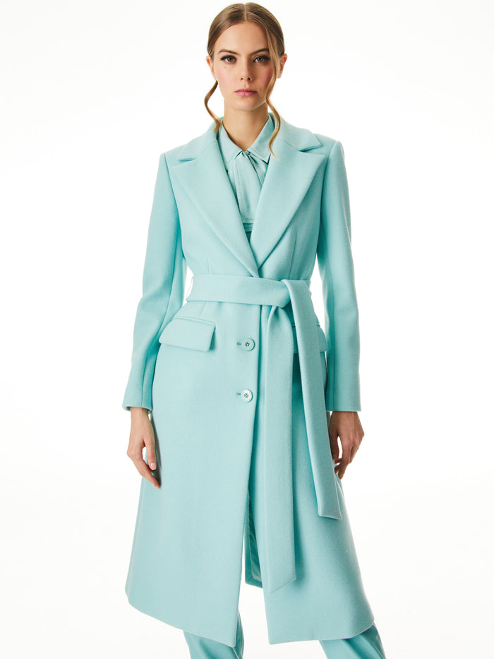 JOELLE BELTED COAT - BREEZE